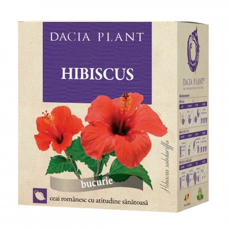 Ceai hibiscus Dacia Plant - 50 g imagine produs 2021 Dacia Plant